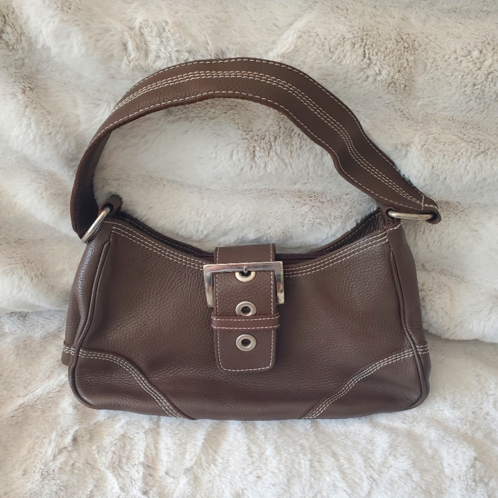 Brown Leather Shoulder Bag